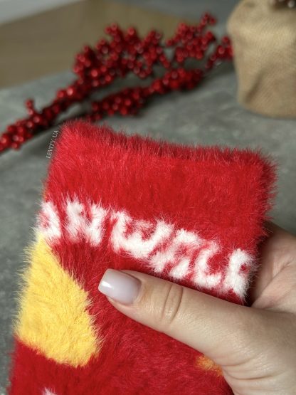 Новорічні пухнасті шкарпетки (BY553) - Зображення 3