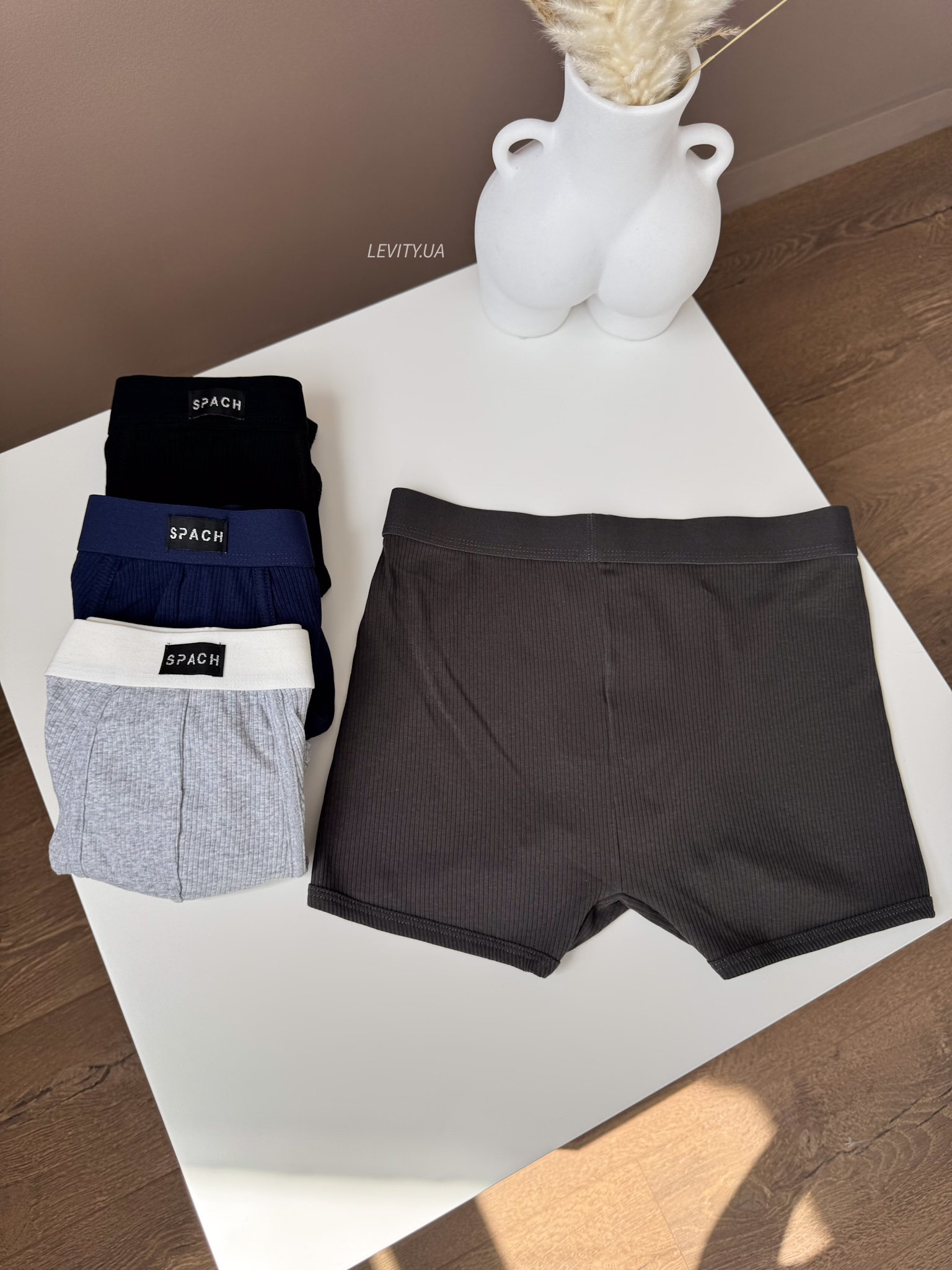 Чоловічі боксерки в рубчик (1389) - Зображення 5