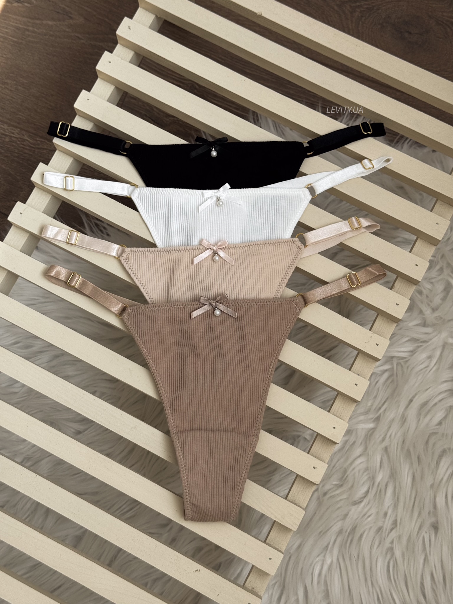 Стрінги на регуляторах в рубчик (1500) - Зображення 6