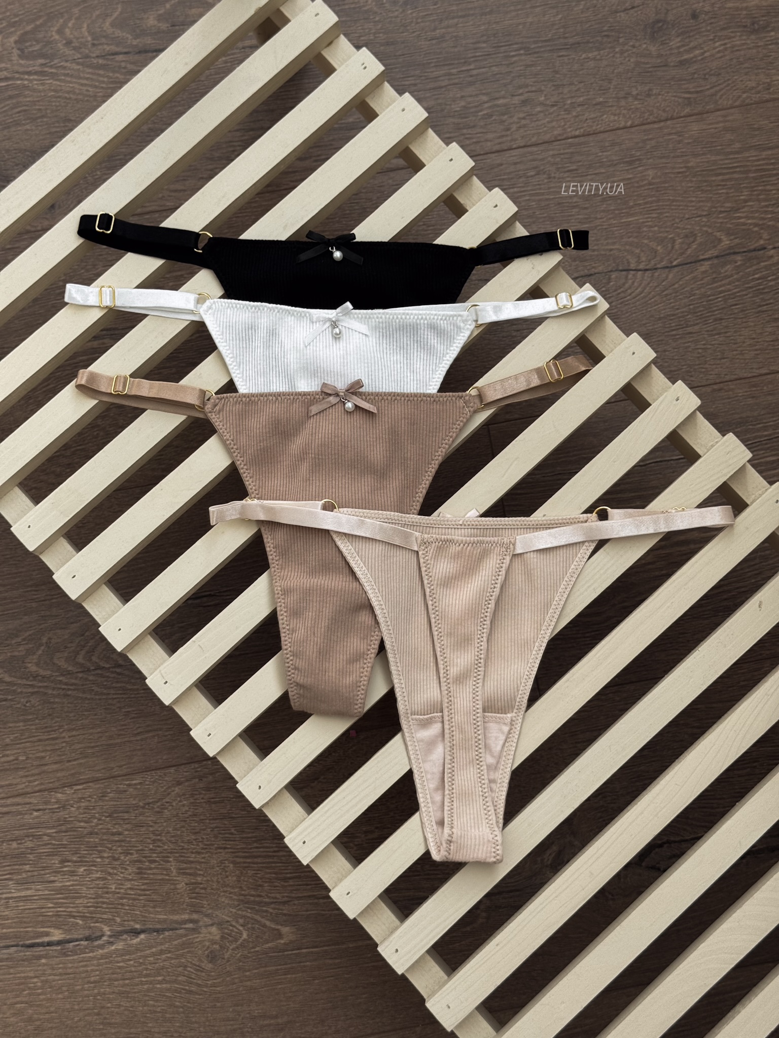 Стрінги на регуляторах в рубчик (1500) - Зображення 5