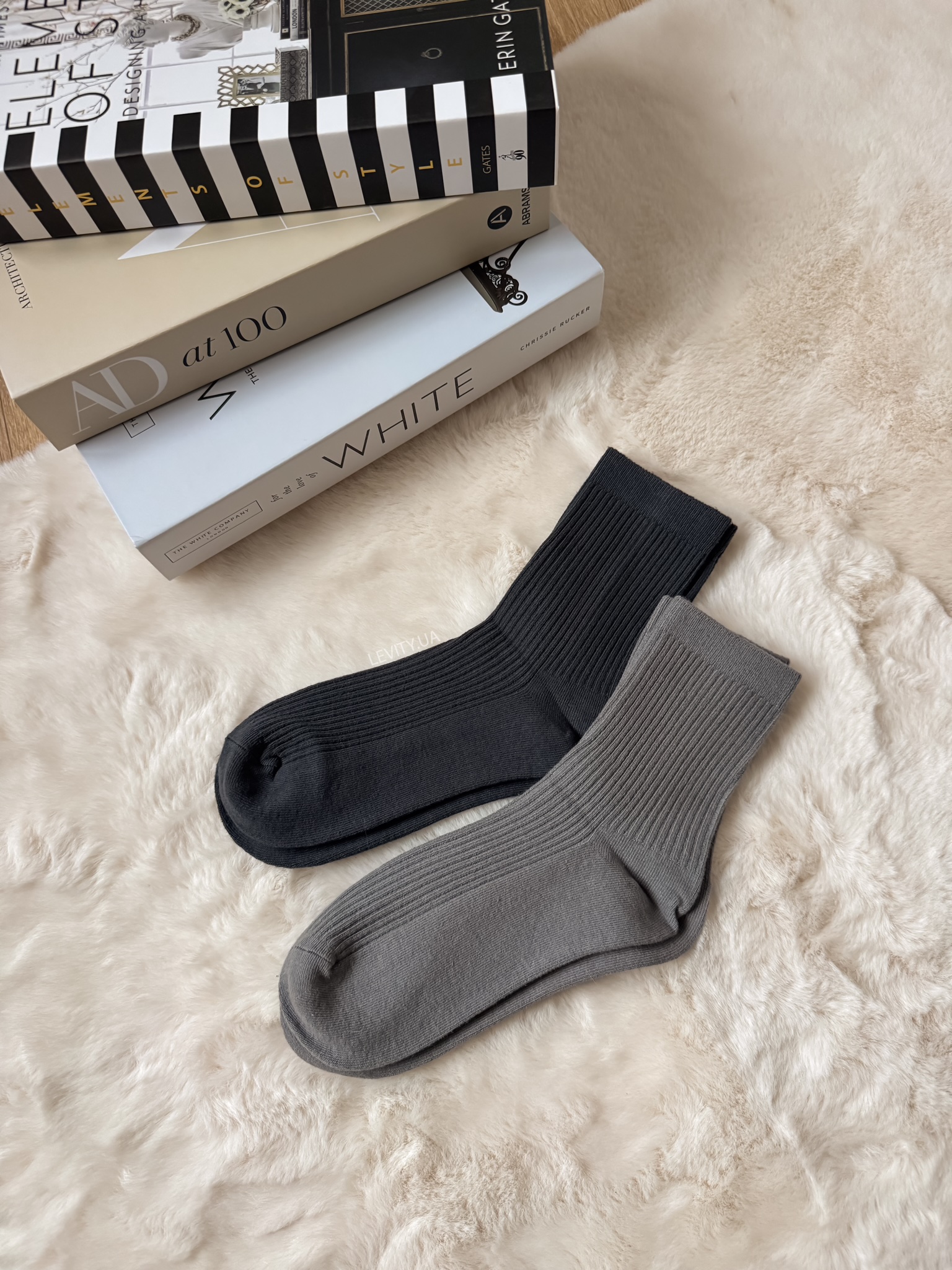 Парфумовані чоловічі шкарпетки в рубчик (1577) - Зображення 3